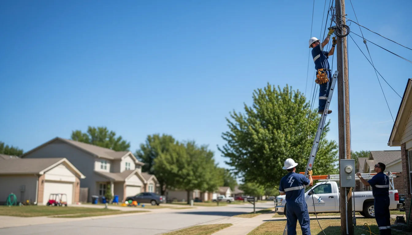 Residential electrician providing installation services in Leighton, AL